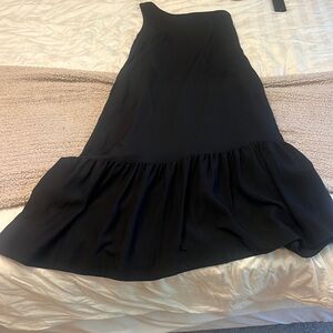 Anthropologie black midi dress
